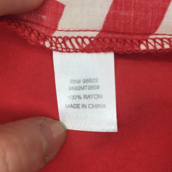 Charming Charlie Light Red Top Size M - Picture 6 of 6